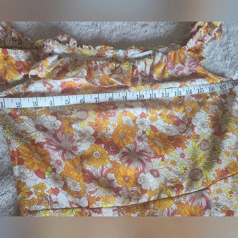 EUC Molly Bracken Retro Frill Strap Dress Medium